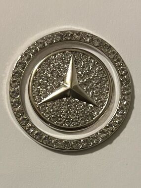 BENZ Bling Chrome Car Auto Start Stop Push Button Engine Ignition Ring Cover